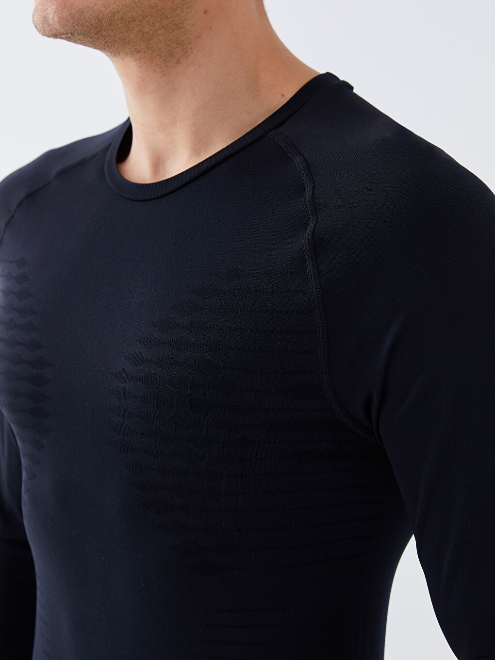 XSIDE ACTIVE Crew Neck Long Sleeve Men's Sports T-Shirt -S3AF34Z8-CVL
