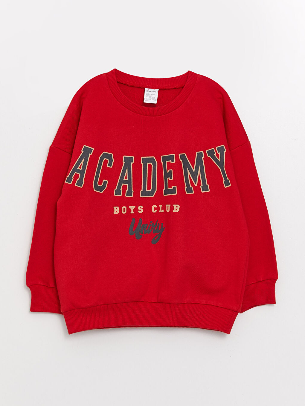 Kırmızı Bisiklet Yaka Uzun Kollu Baskılı Erkek Bebek Sweatshirt-3