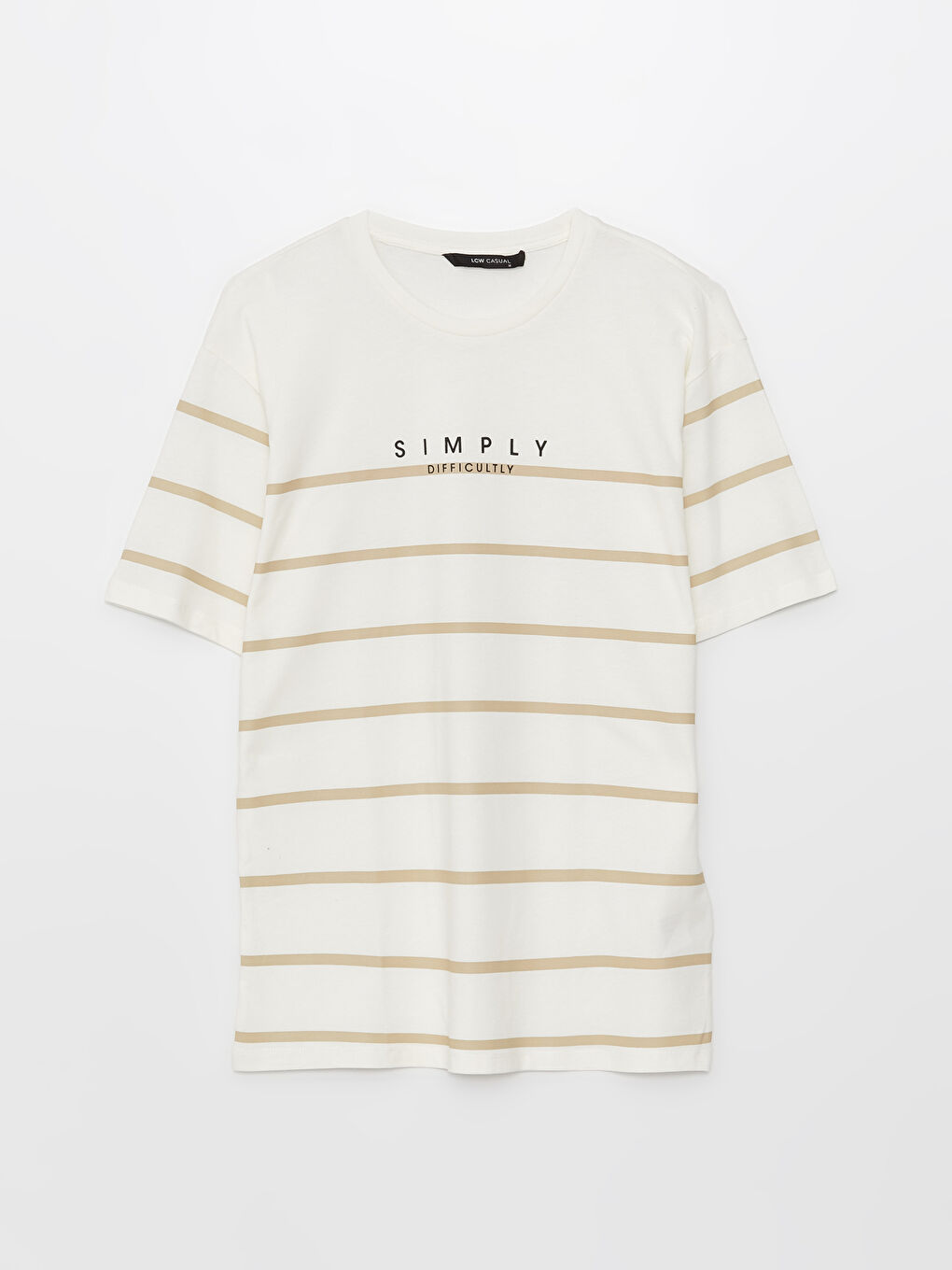 Crew Neck Short Sleeve Printed Combed Cotton Men's T-shirt-5