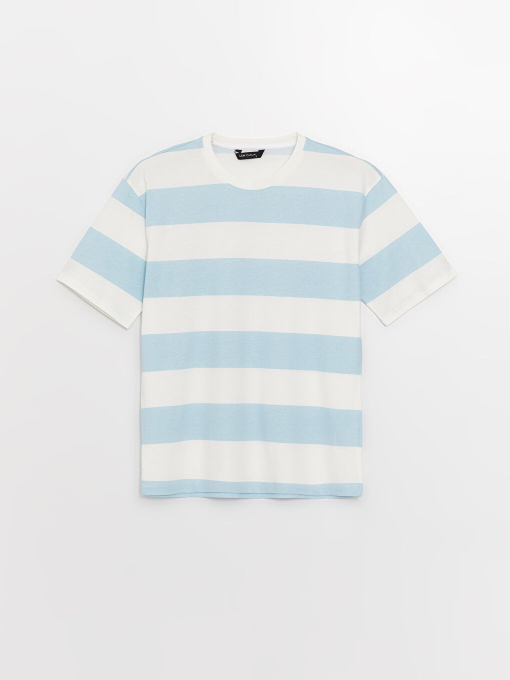 Crew Neck Short Sleeve Color Block Jersey Men's T-Shirt-5