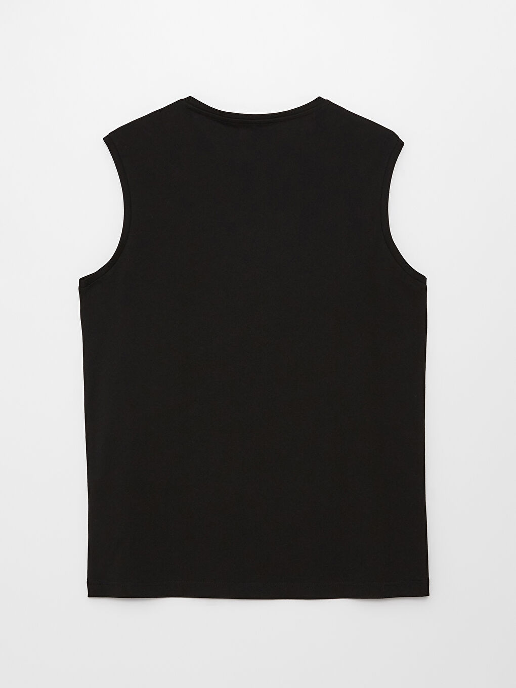 تيشيرت بدون أكمام ياقة دائرية جيرسي للرجال-6