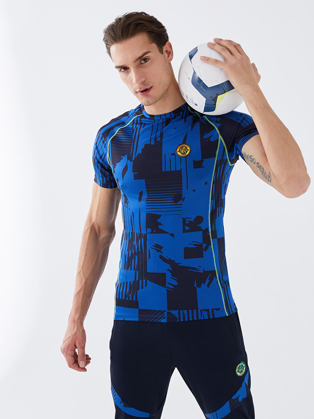XSIDE ACTIVE Crew Neck Short Sleeve Men's Sports T-Shirt -S3AF75Z8-LSJ