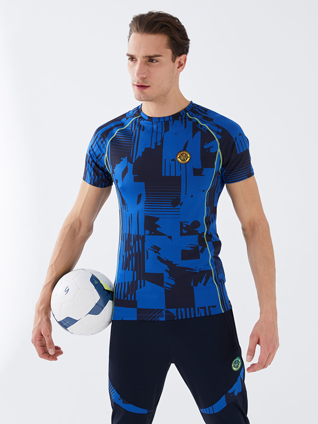 XSIDE ACTIVE Crew Neck Short Sleeve Men's Sports T-Shirt -S3AF75Z8-LSJ