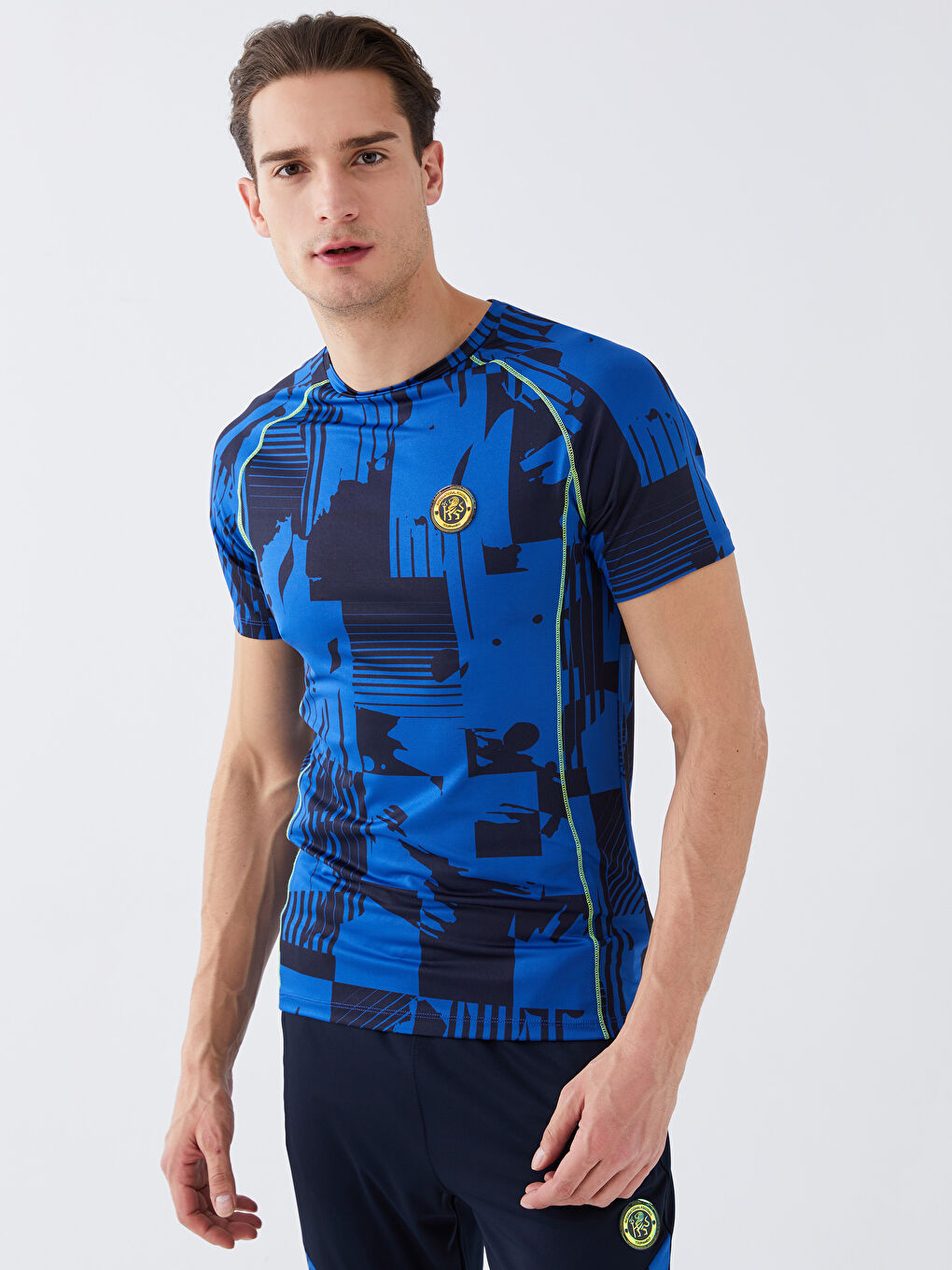 XSIDE ACTIVE Crew Neck Short Sleeve Men's Sports T-Shirt -S3AF75Z8-LSJ