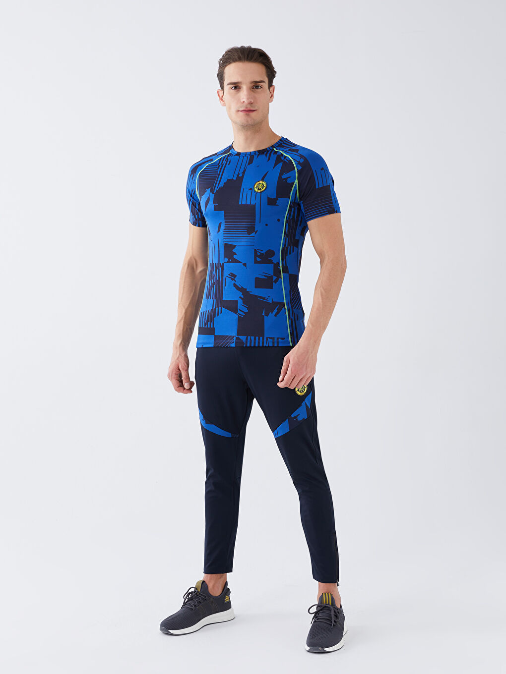 XSIDE ACTIVE Crew Neck Short Sleeve Men's Sports T-Shirt -S3AF75Z8-LSJ
