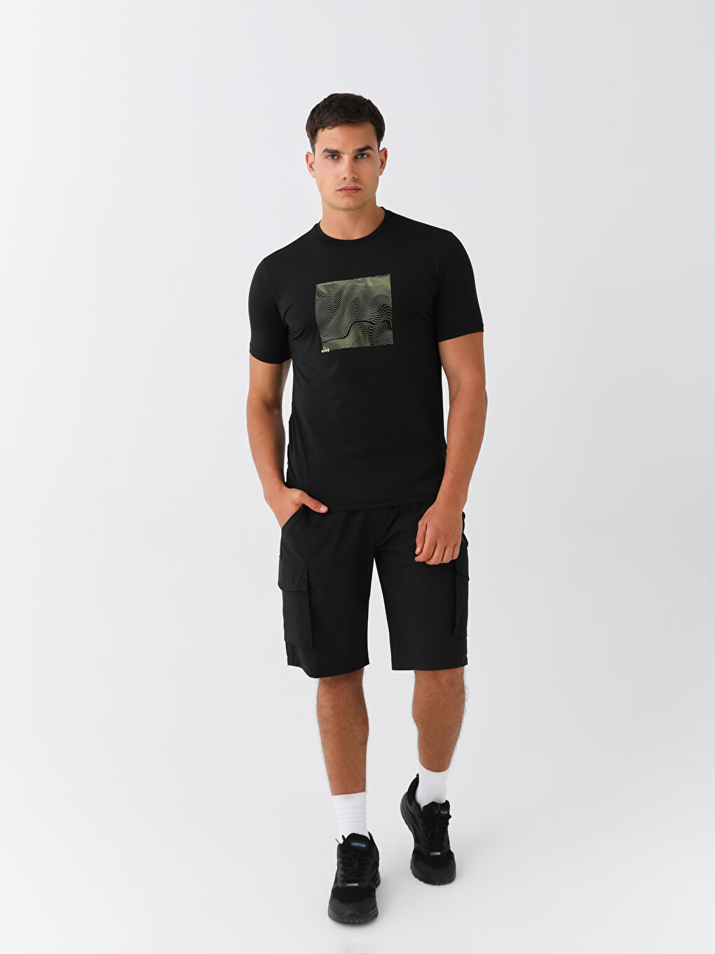 XSIDE ACTIVE Crew Neck Short Sleeve Printed Men's Sports T