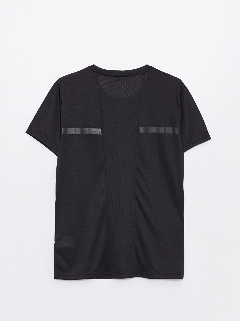 تيشيرت رياضي كم قصير بياقة دائرية للرجال-5