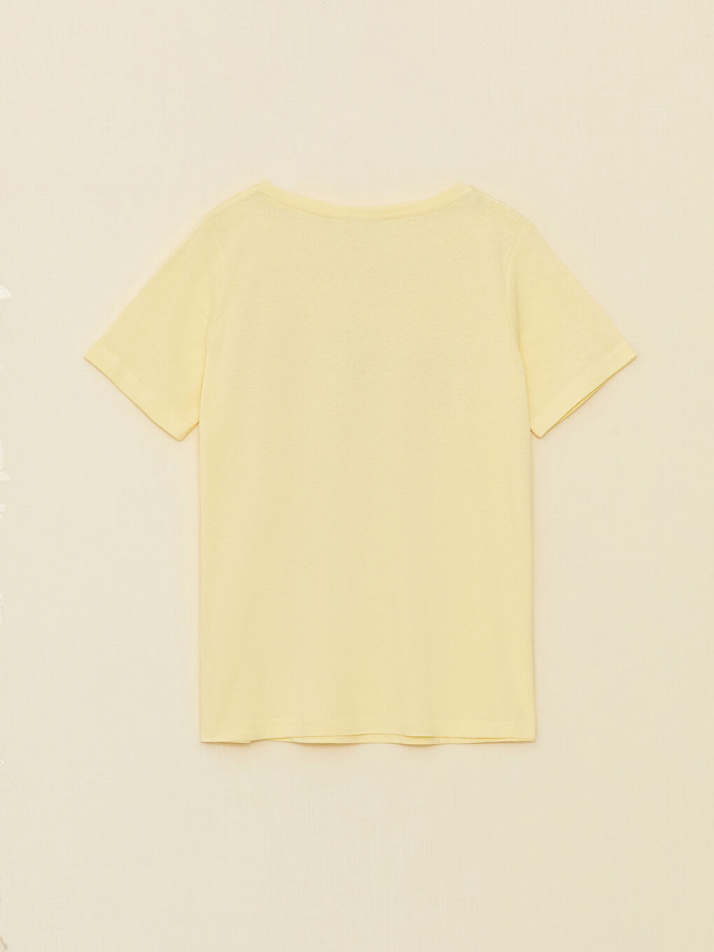 Crew Neck Printed Short Sleeve Women's T-shirt -S3AG12Z8-SAA