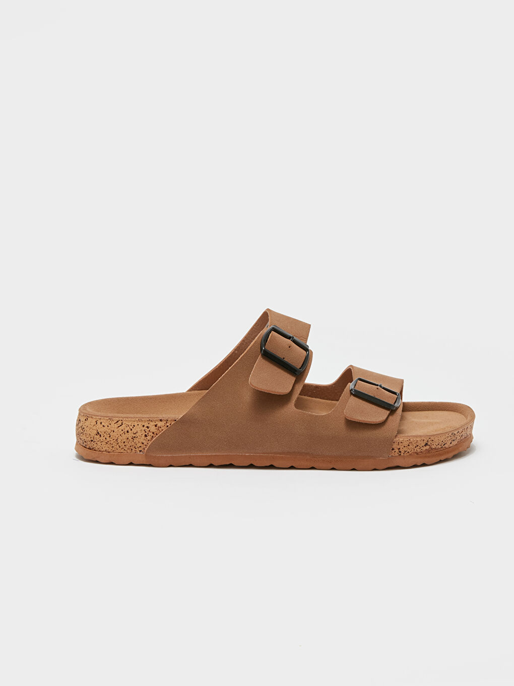 Kahverengi Çift Bantlı Erkek Terlik-1