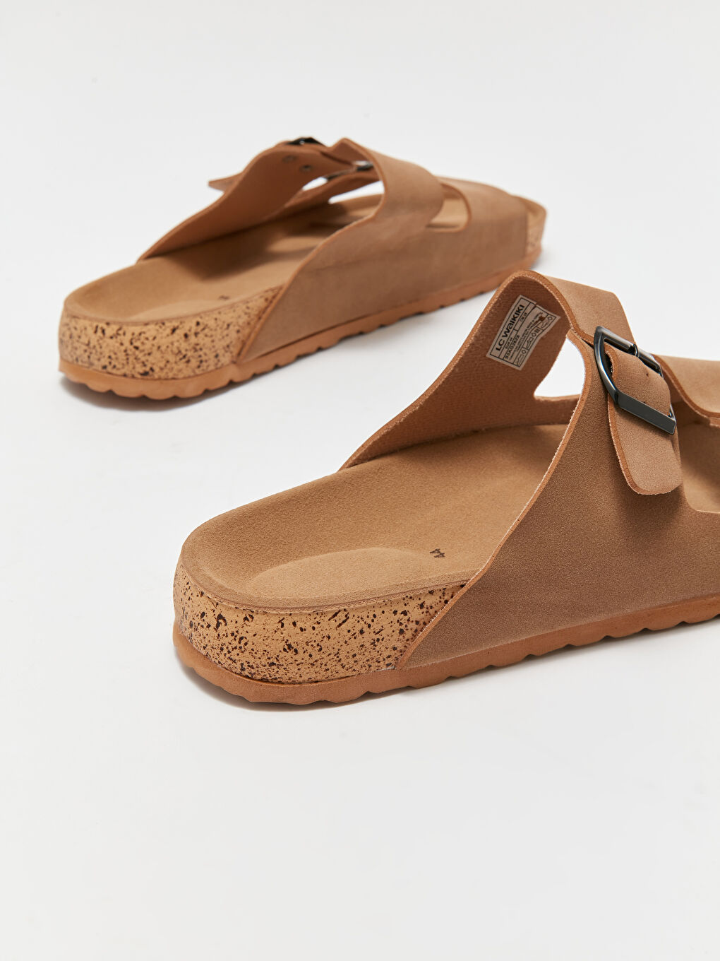 Kahverengi Çift Bantlı Erkek Terlik-4