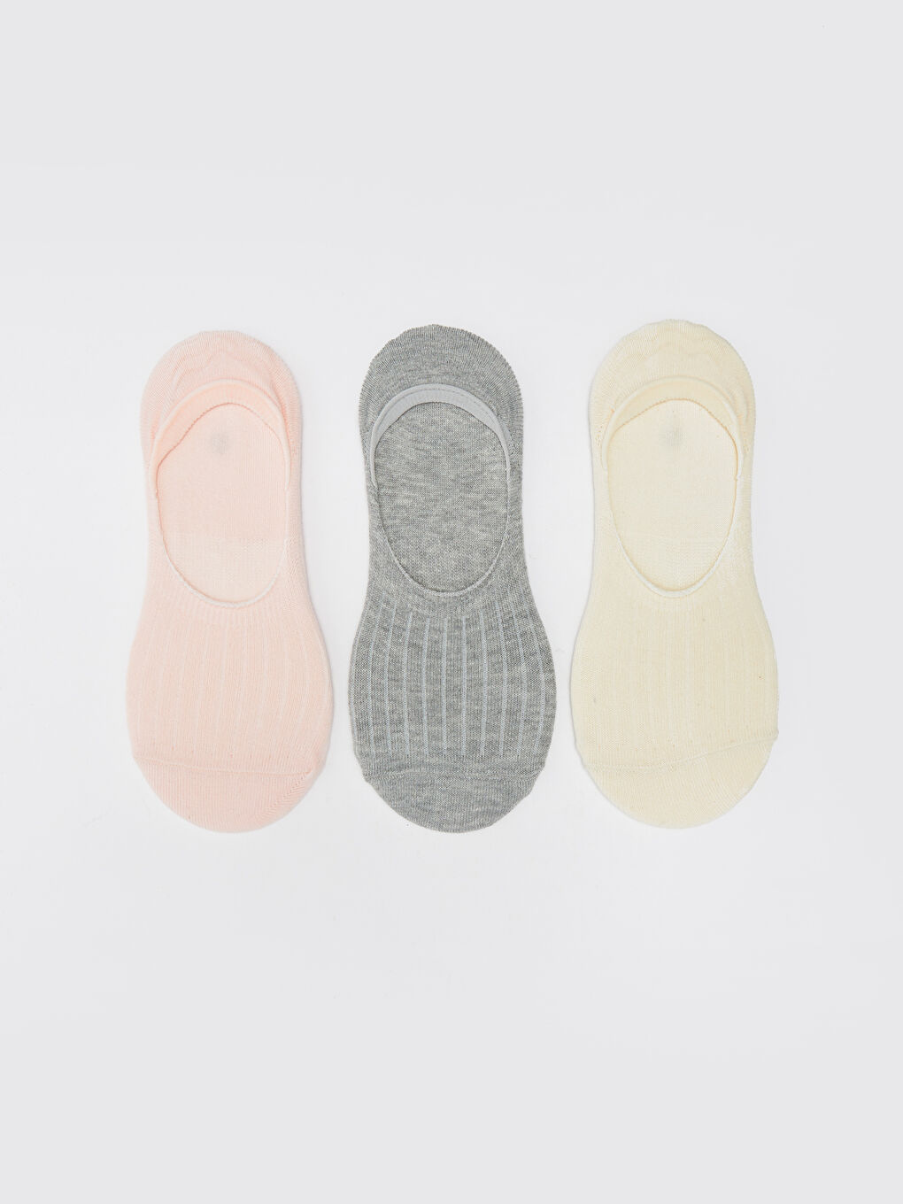 Women's Plain Invisible Socks 3-packs -S3AG78Z8-G4V