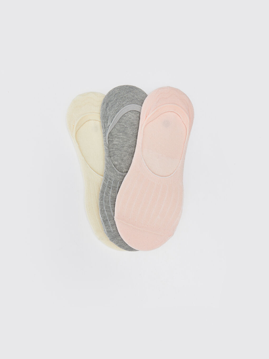 Women's Plain Invisible Socks 3-packs -S3AG78Z8-G4V