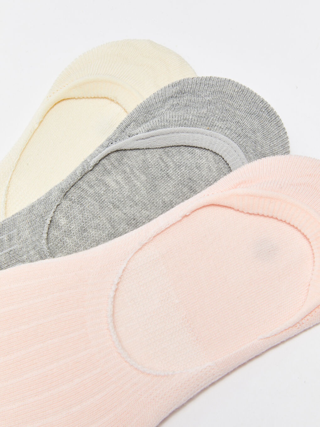 Women's Plain Invisible Socks 3-packs -S3AG78Z8-G4V