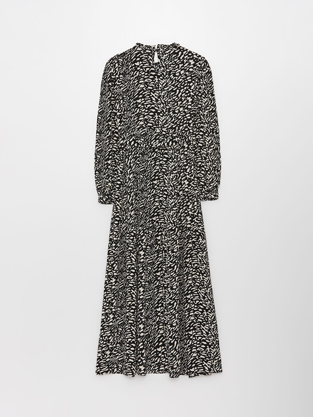 LCW Turtle Neck Patterned Long Sleeve Maternity Dress -S3AG93Z8-LQJ
