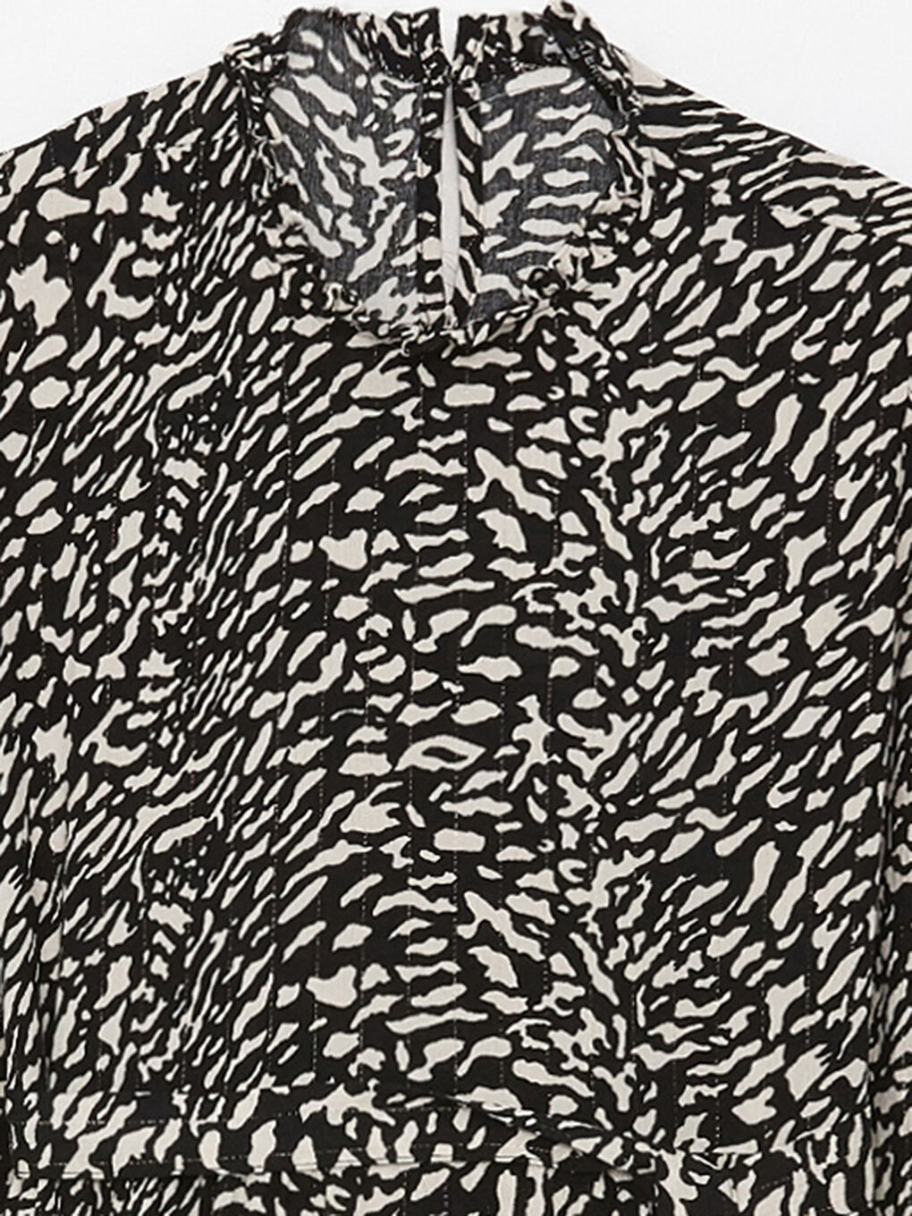 LCW Turtle Neck Patterned Long Sleeve Maternity Dress -S3AG93Z8-LQJ