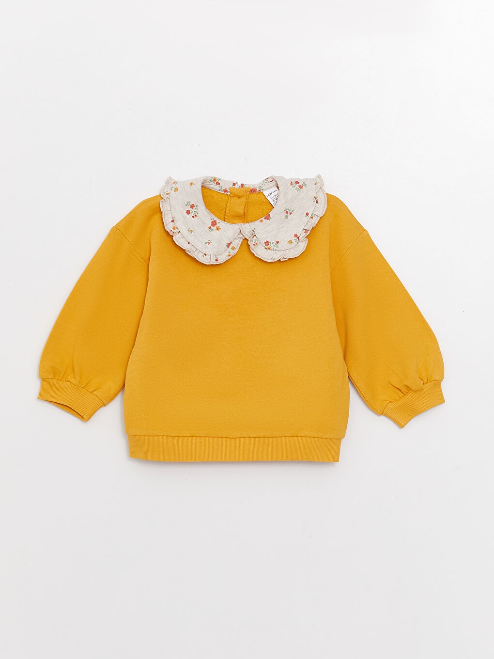 LCW baby Bebe Yaka Uzun Kollu Desenli Kız Bebek Sweatshirt -S3AH17Z1-GBW