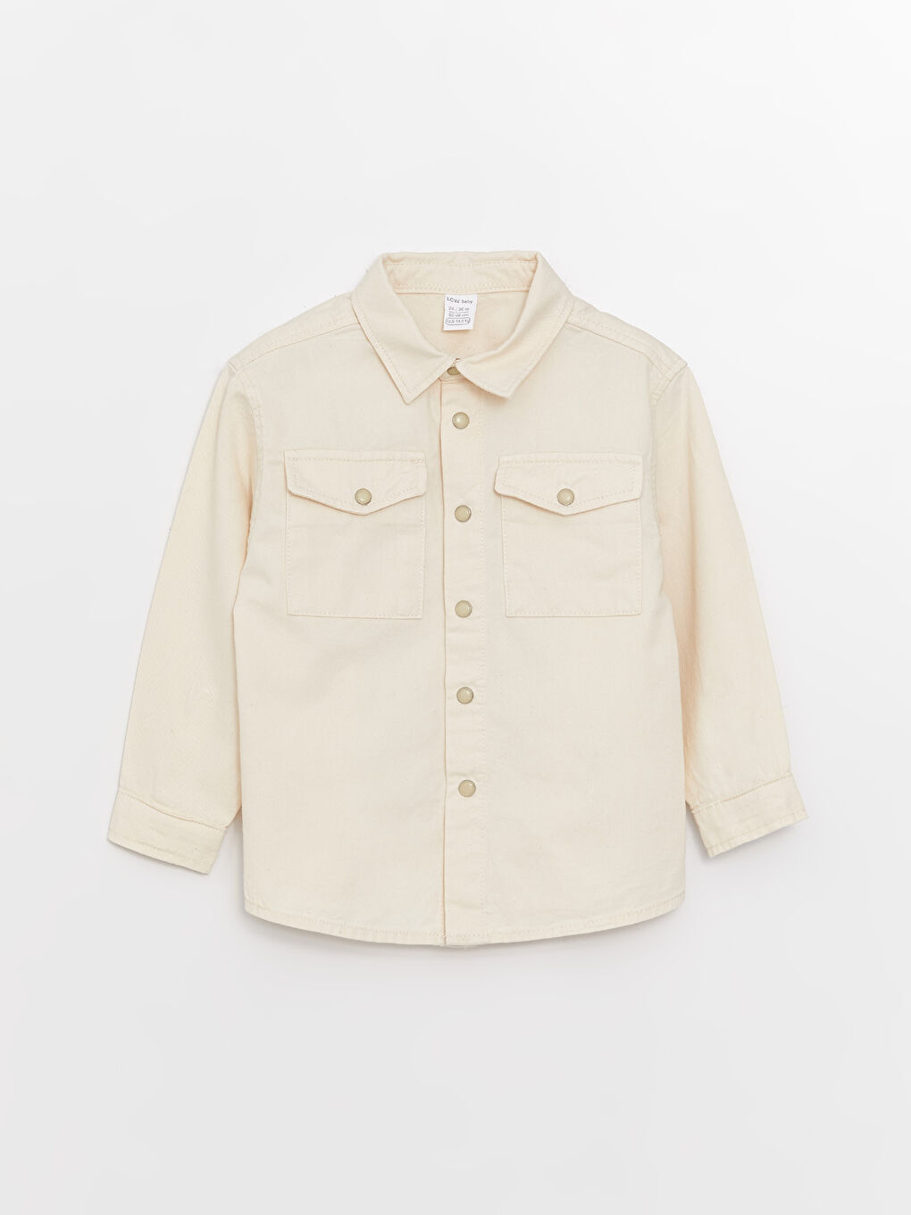 Chemise Basique Gabardine à Manches Longues pour Garçon Bébé-3