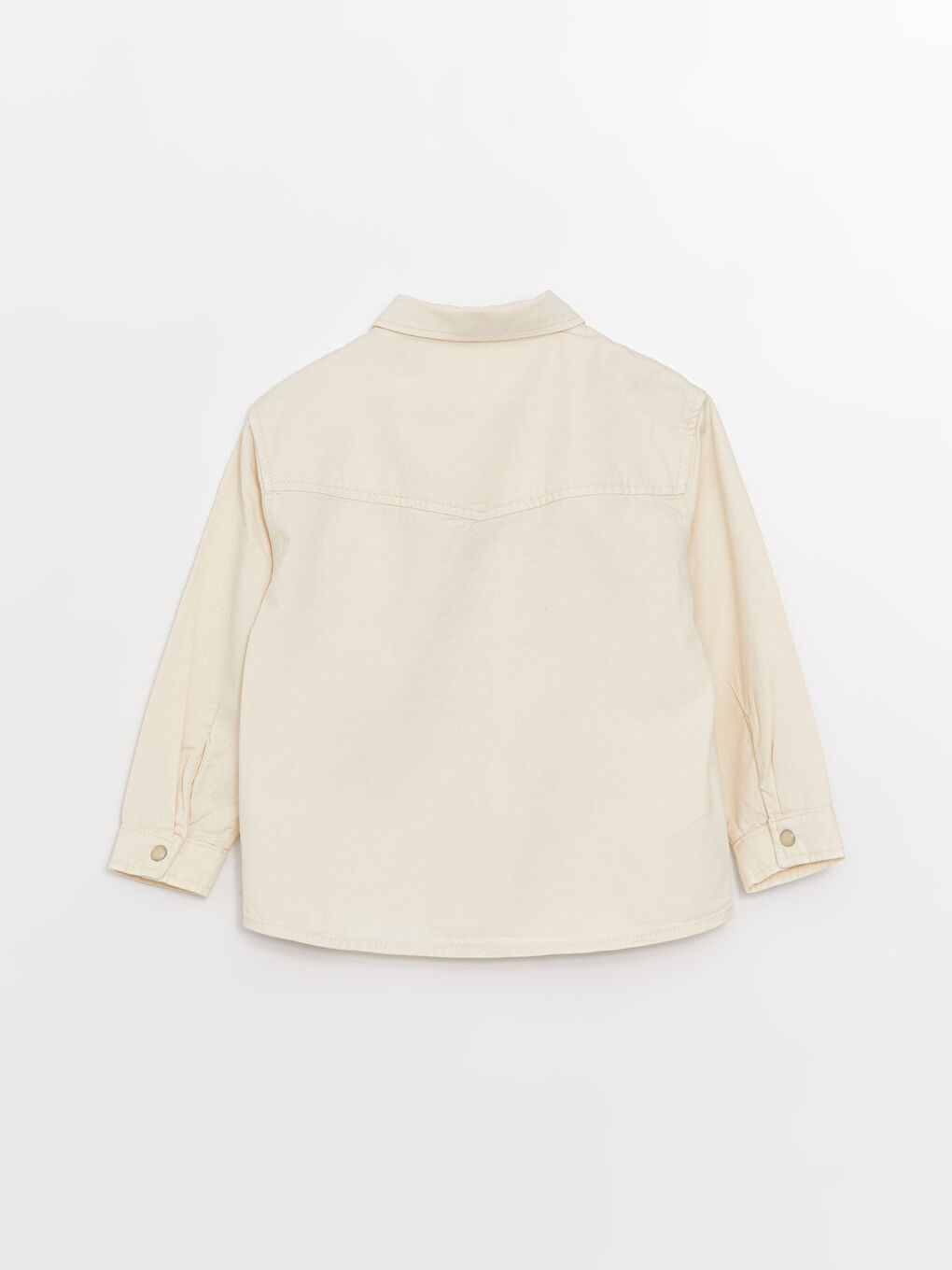 Chemise Basique Gabardine à Manches Longues pour Garçon Bébé-4