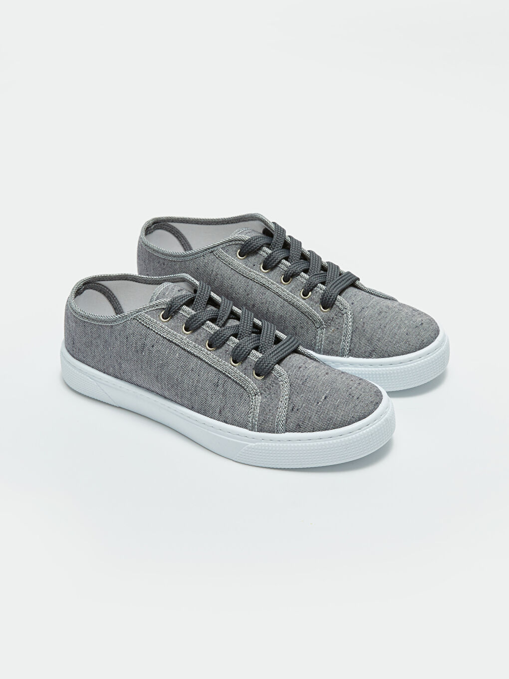 Leinen-Sneaker für Damen mit Schnürung