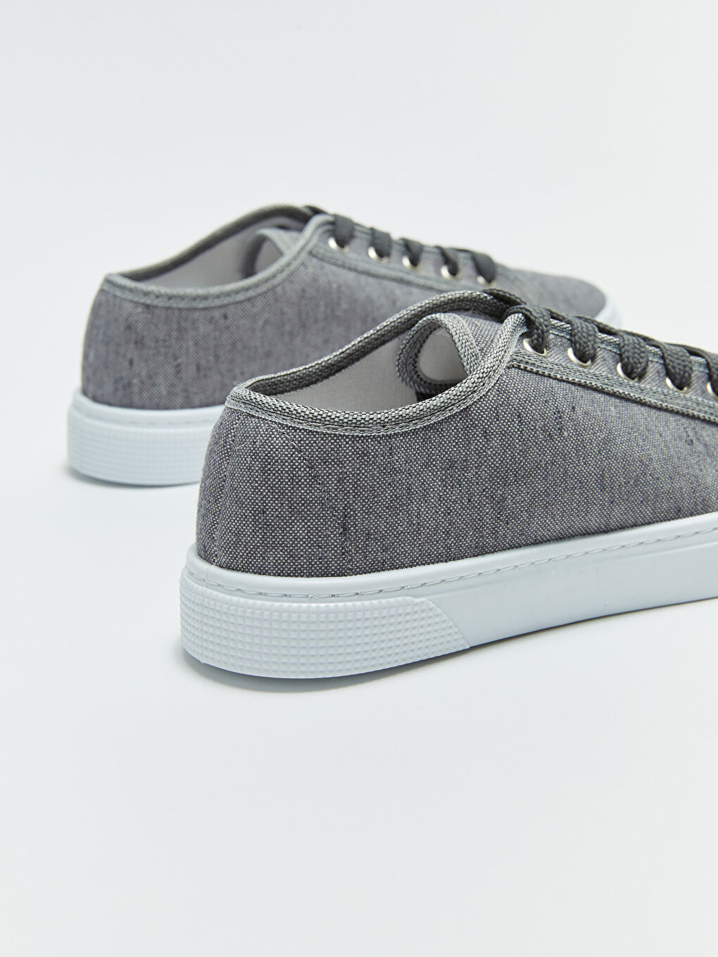 Leinen-Sneaker für Damen mit Schnürung-4