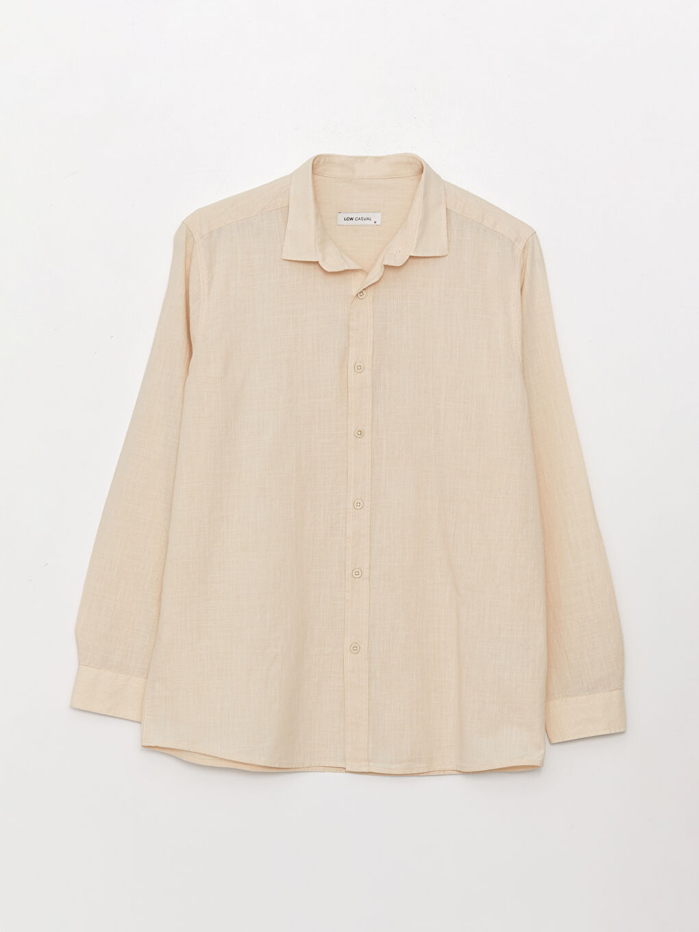 Ерлерге арналған ұзын жеңді поплин жейде-5