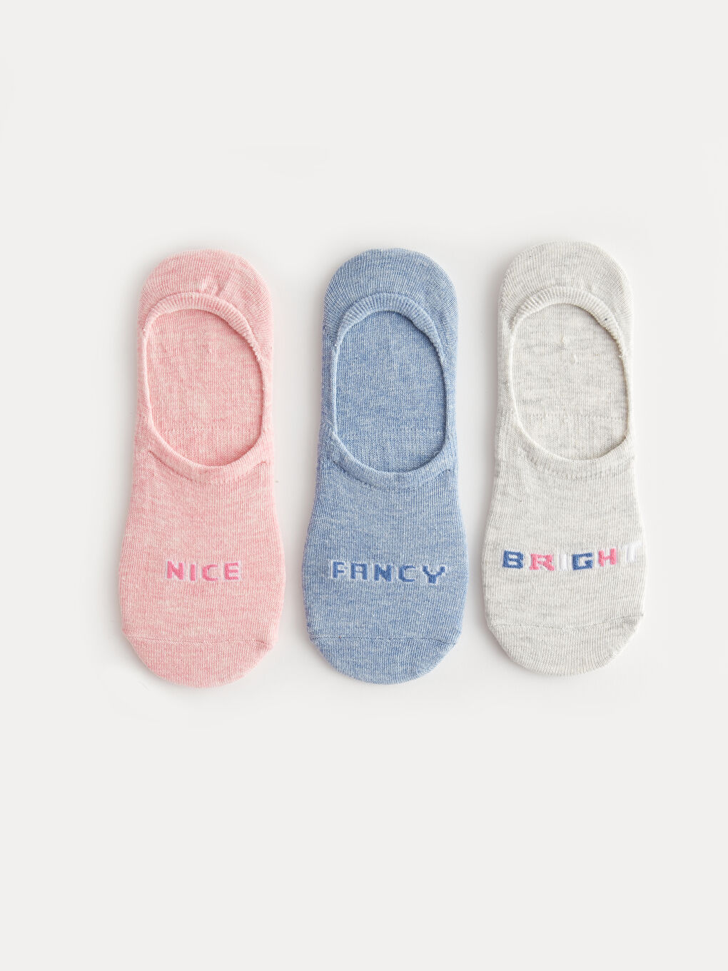 Printed Women's Invisible Socks 3-pack