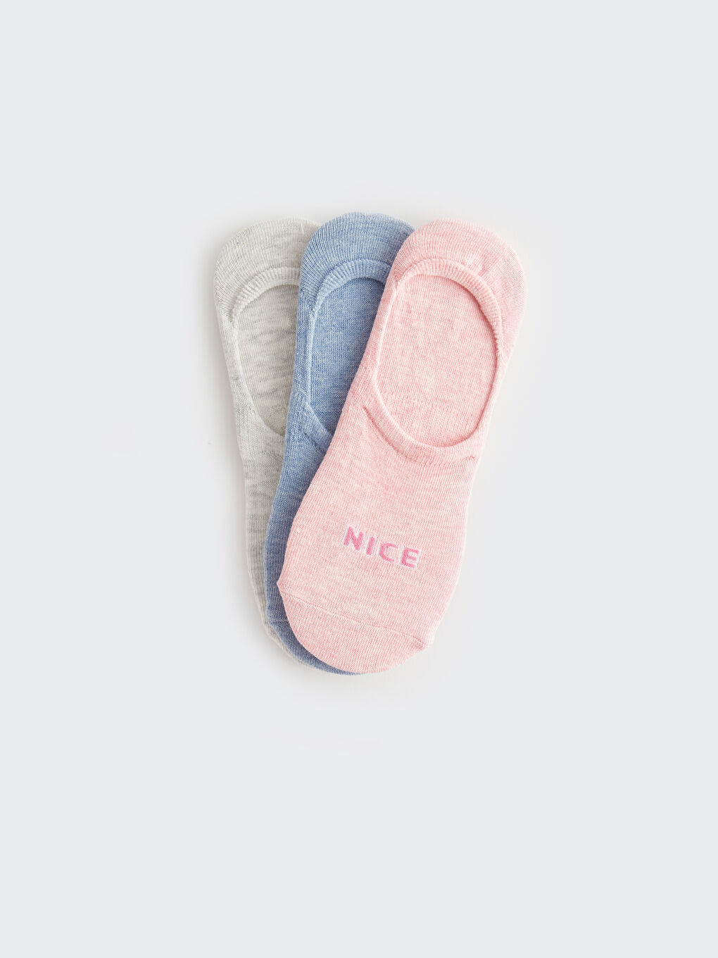 Printed Women's Invisible Socks 3-pack-1