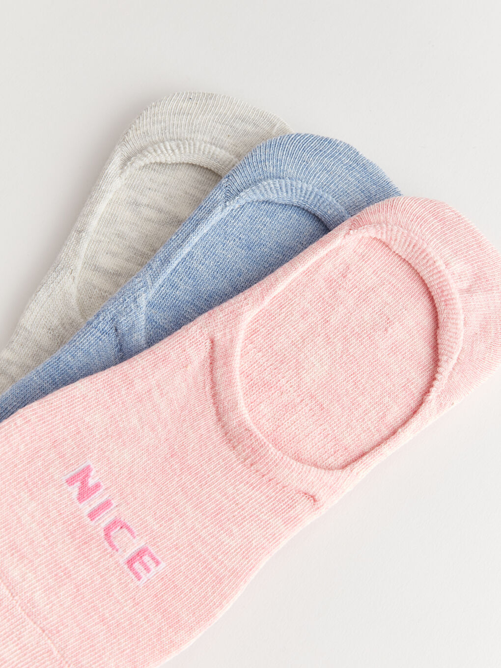 Printed Women's Invisible Socks 3-pack-2