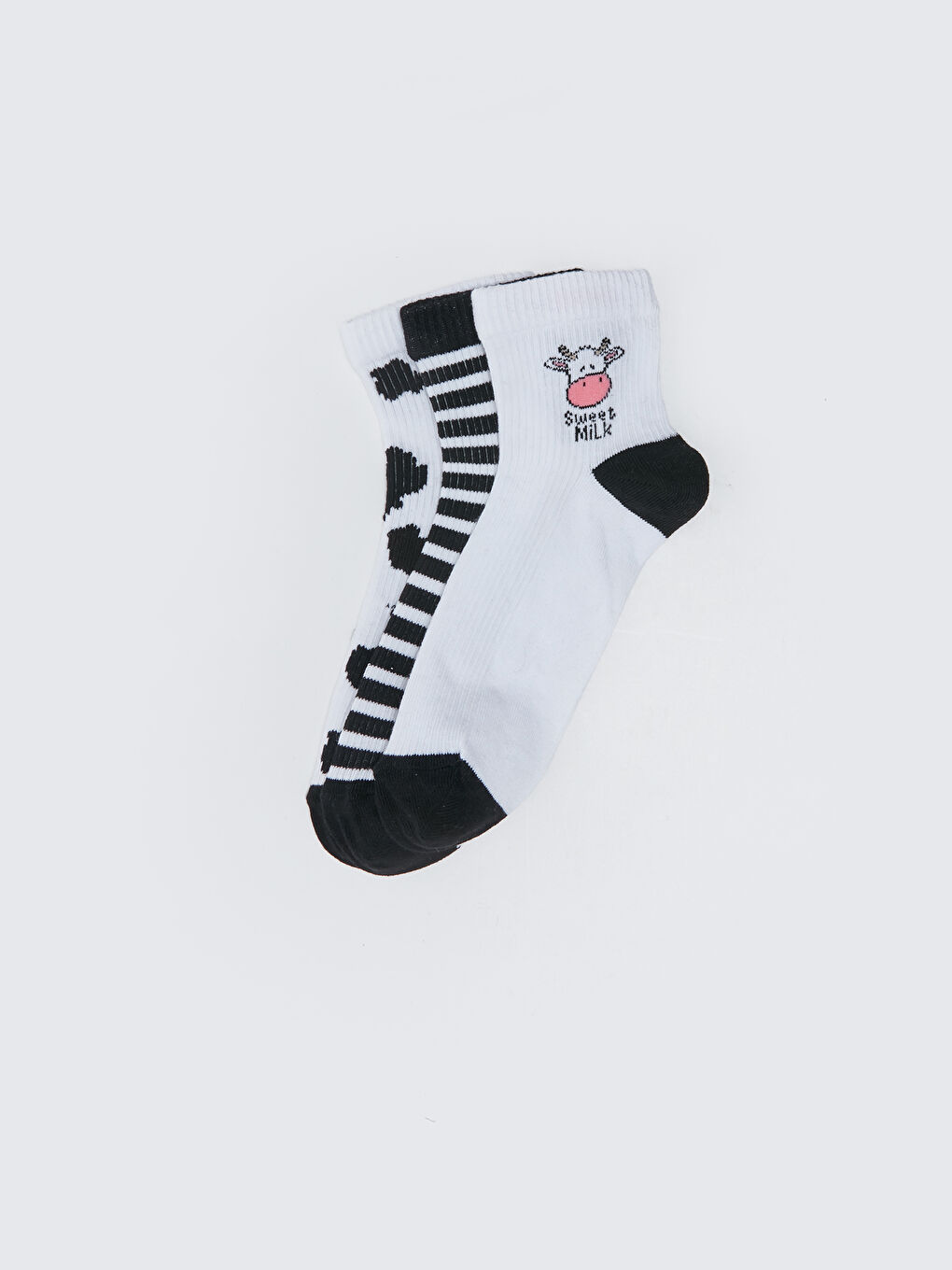 Șosete până la gleznă pentru Femei cu model, pachet de 3-1