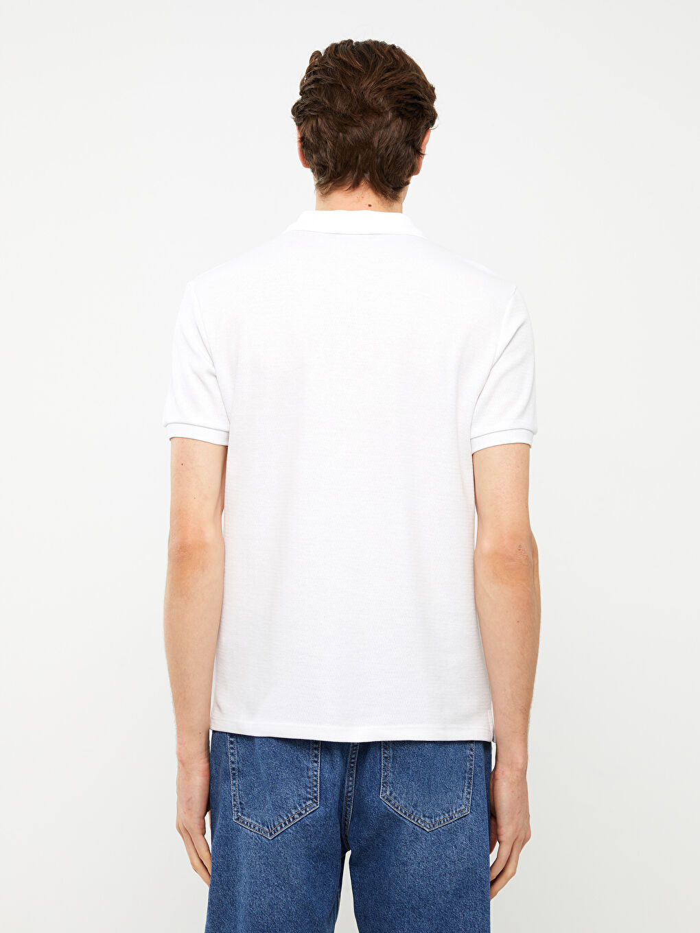 Polo Neck Short Sleeve Men's T-Shirt-4