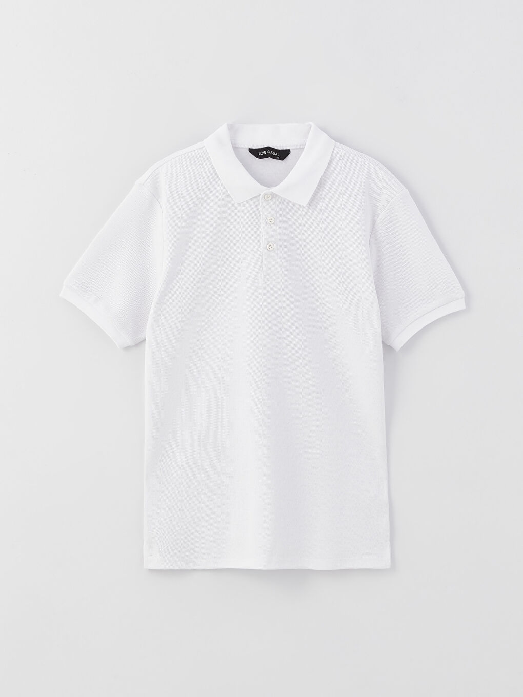 Polo Neck Short Sleeve Men's T-Shirt-5