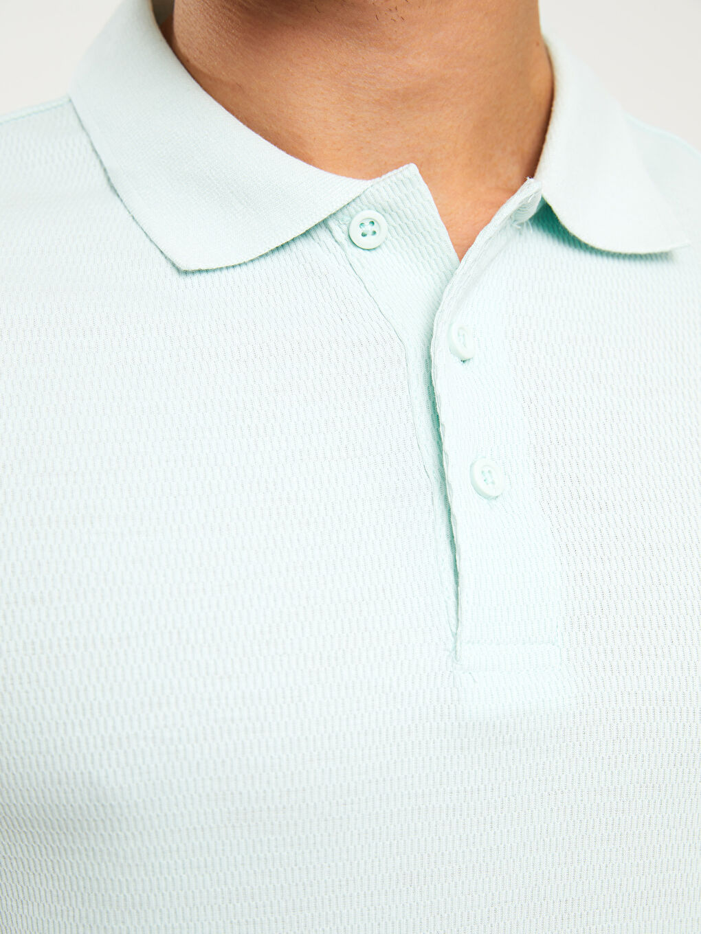 Polo Neck Short Sleeve Men's T-Shirt-3