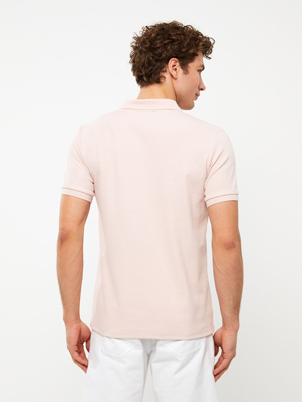 Polo Neck Short Sleeve Men's T-Shirt-4