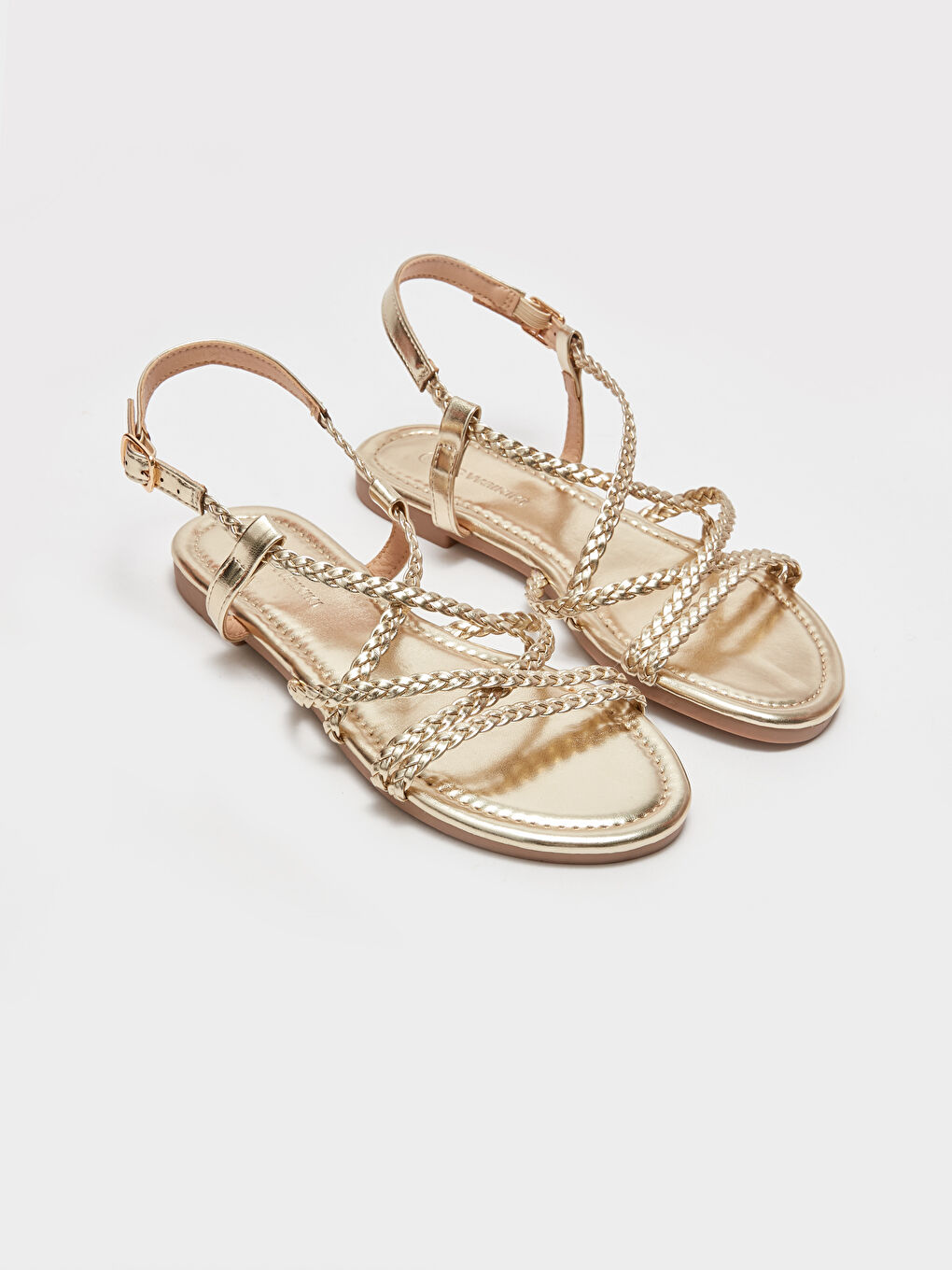 Örgü Detaylı Kadın Sandalet