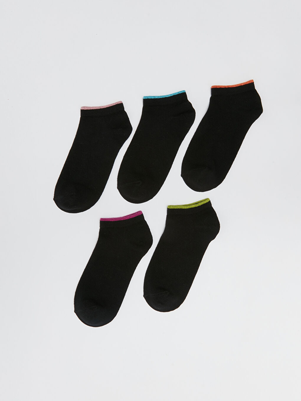 Women's Plain Trainer Socks 5 Pack