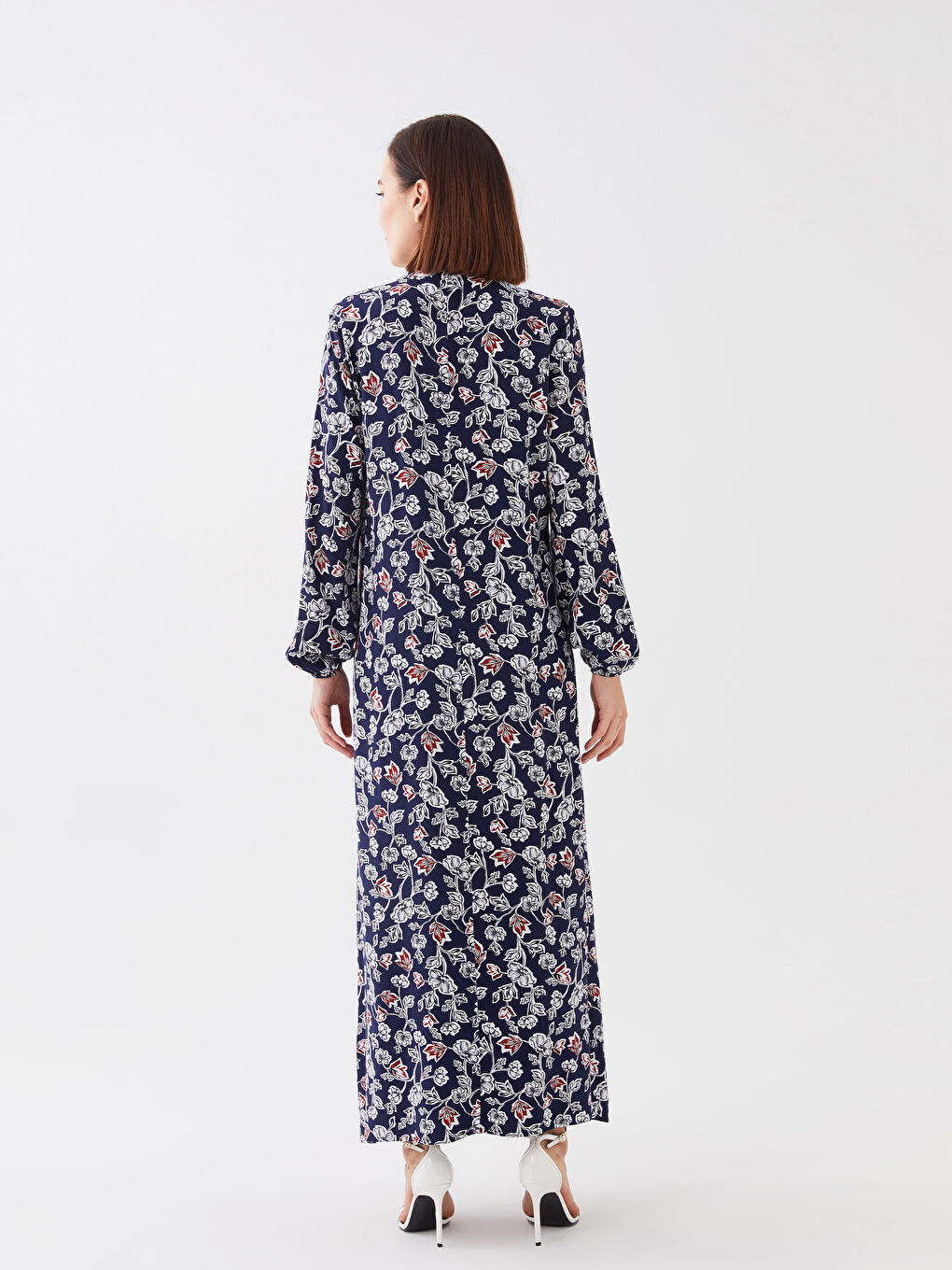 Patterned Long Sleeve Women Dress -S3AI79Z8-F9C
