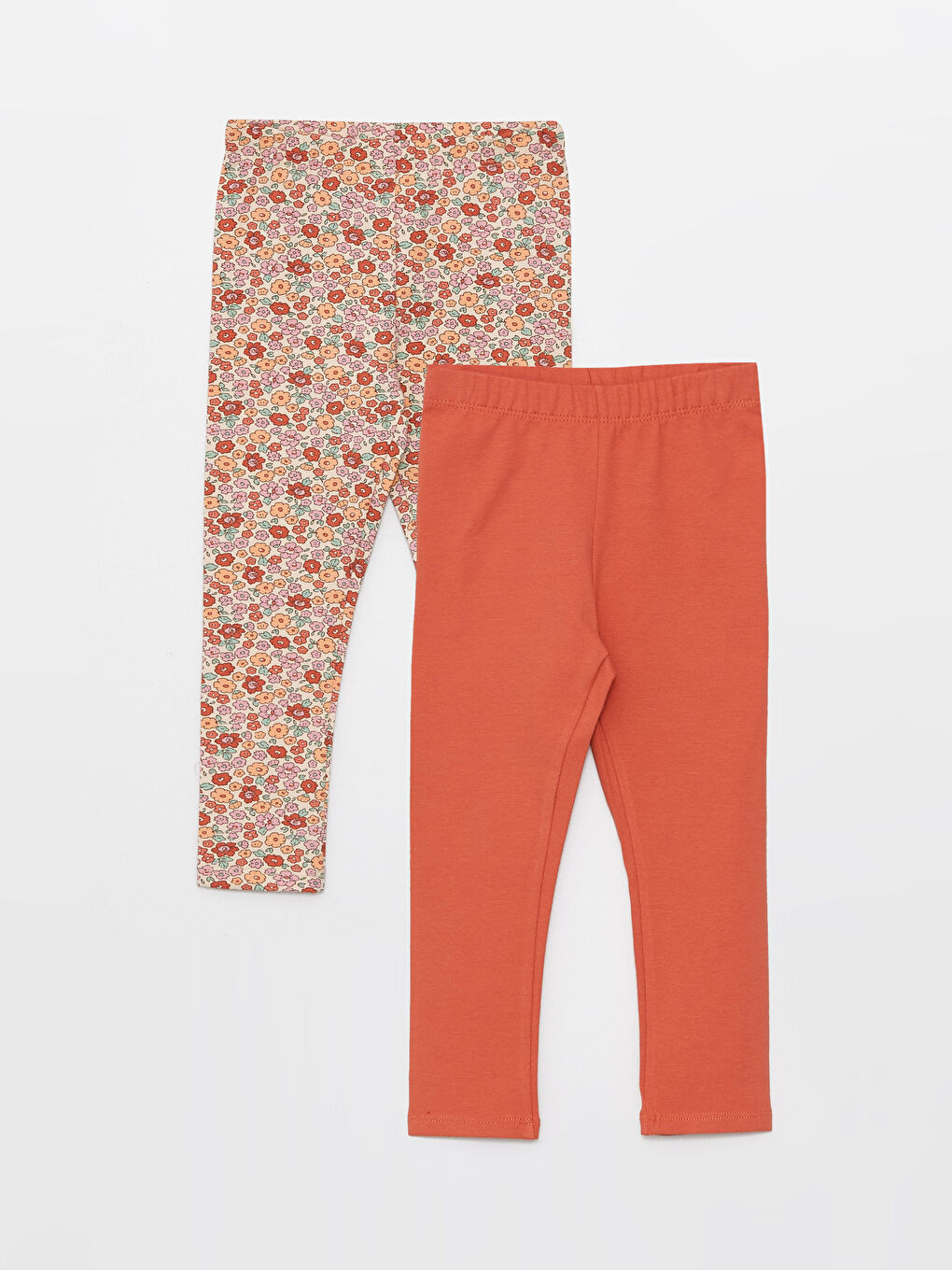 Colanți pentru Bebeluși Fete cu Talie Elastică, Pachet de 2 Bucăți