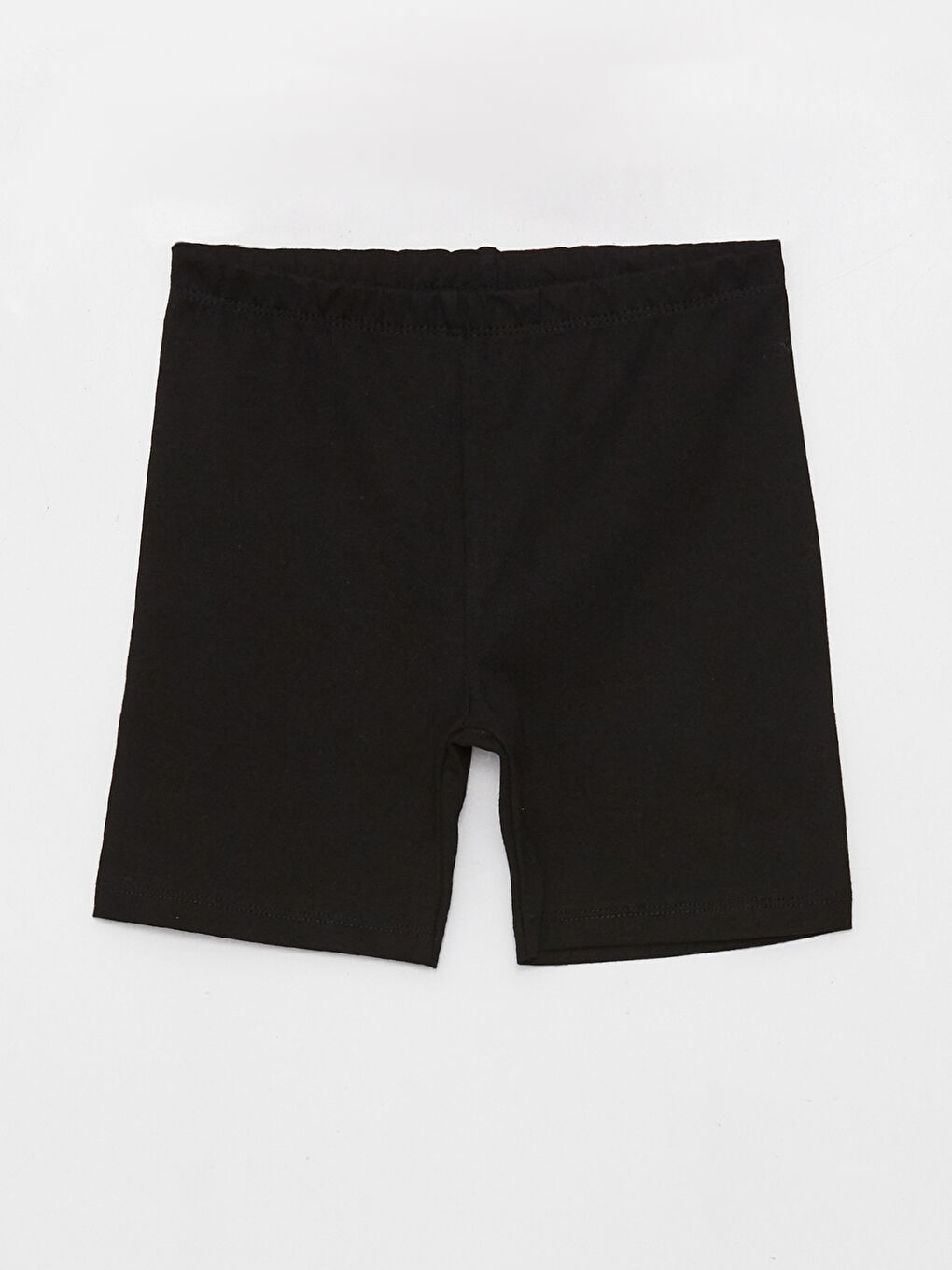 ليجن قصير للبنات بخصر مرن سادة