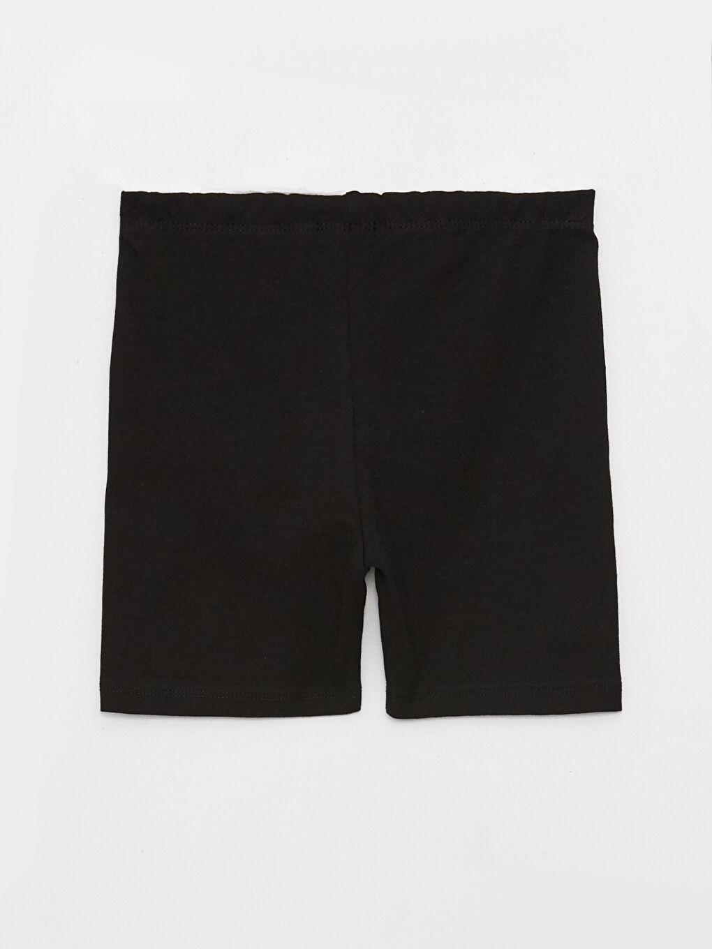 ليجن قصير للبنات بخصر مرن سادة-1