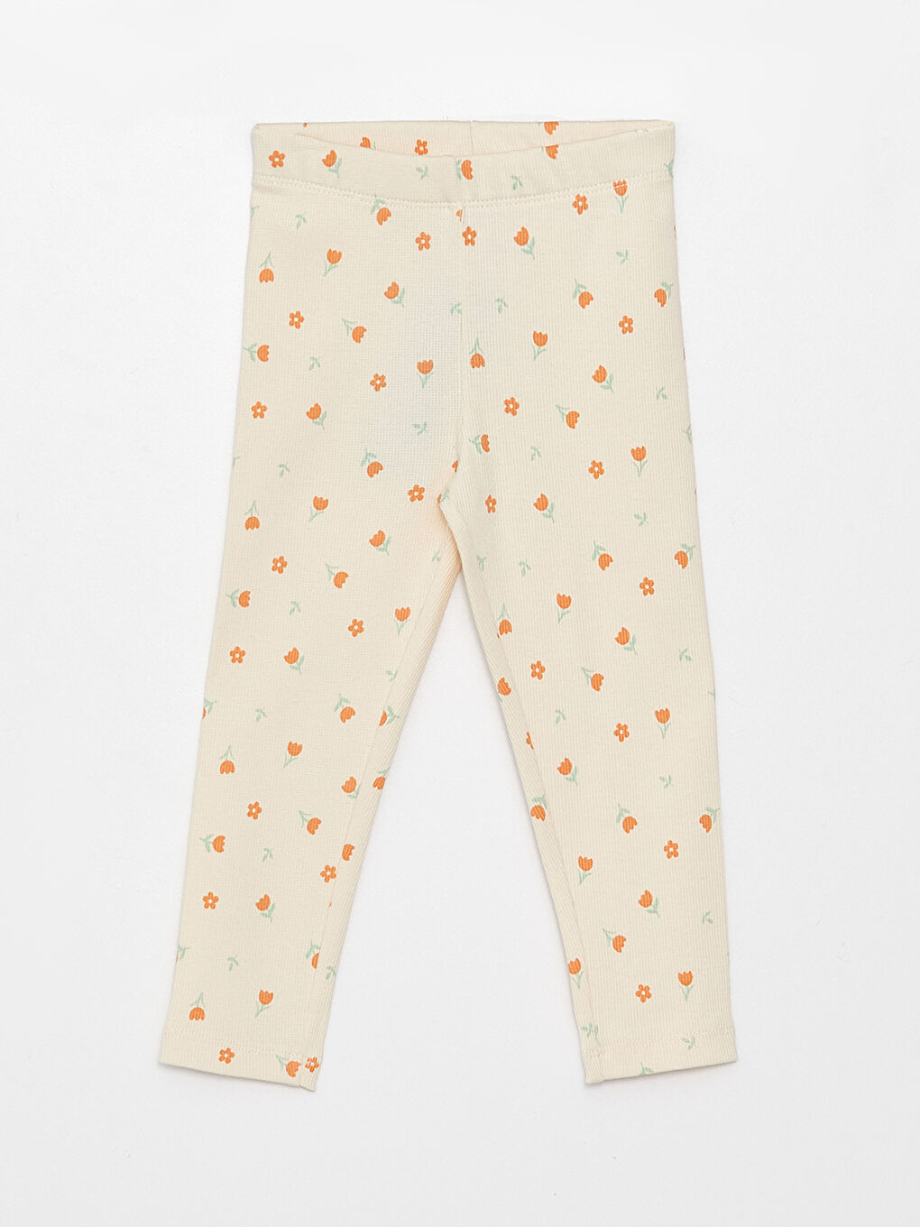 طماق بناتي رضّع بخصر مطاطي ومطبوع - مجموعة من قطعتين-2