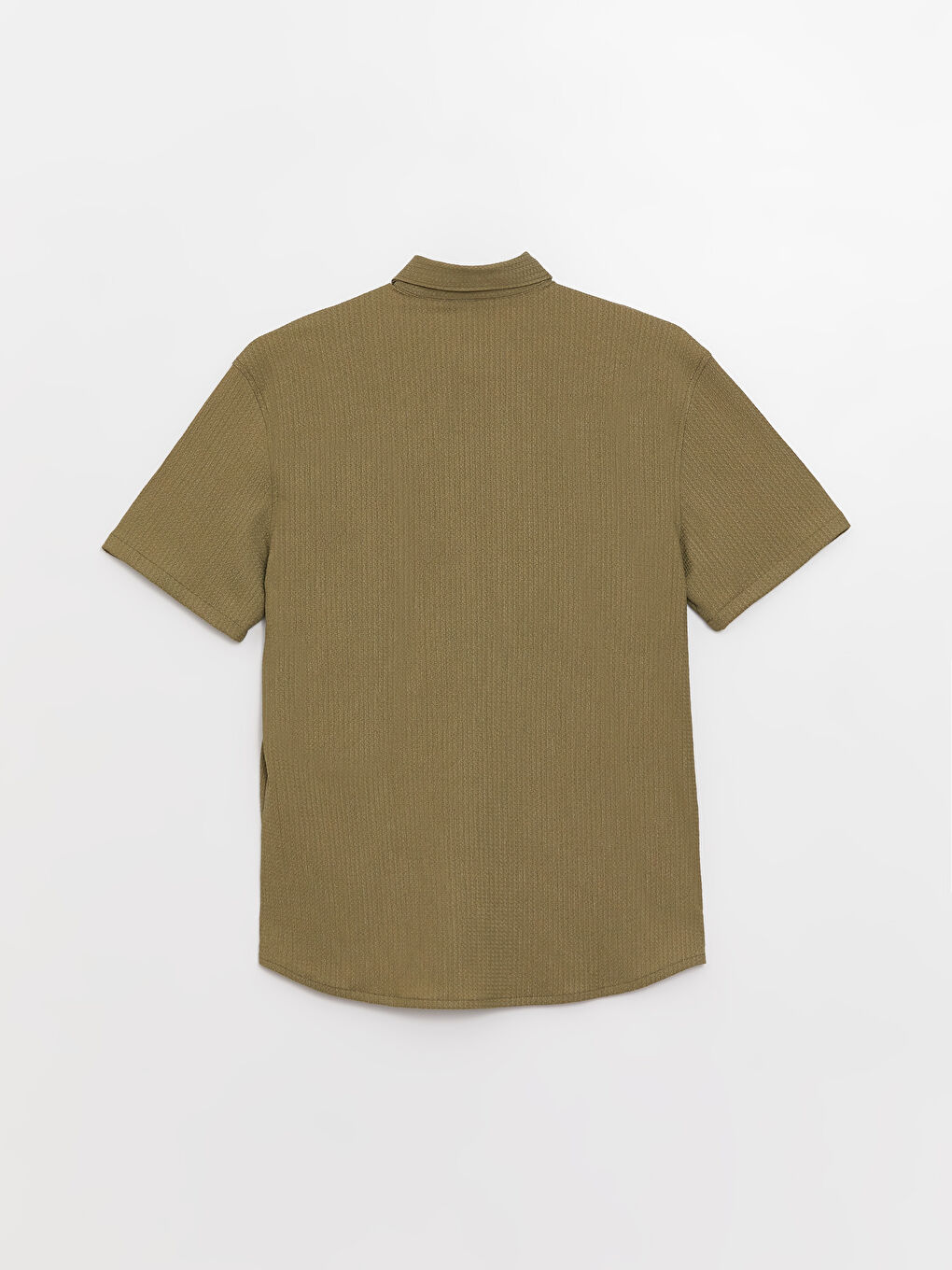 Haki Regular Fit Kısa Kollu Erkek Gömlek-6