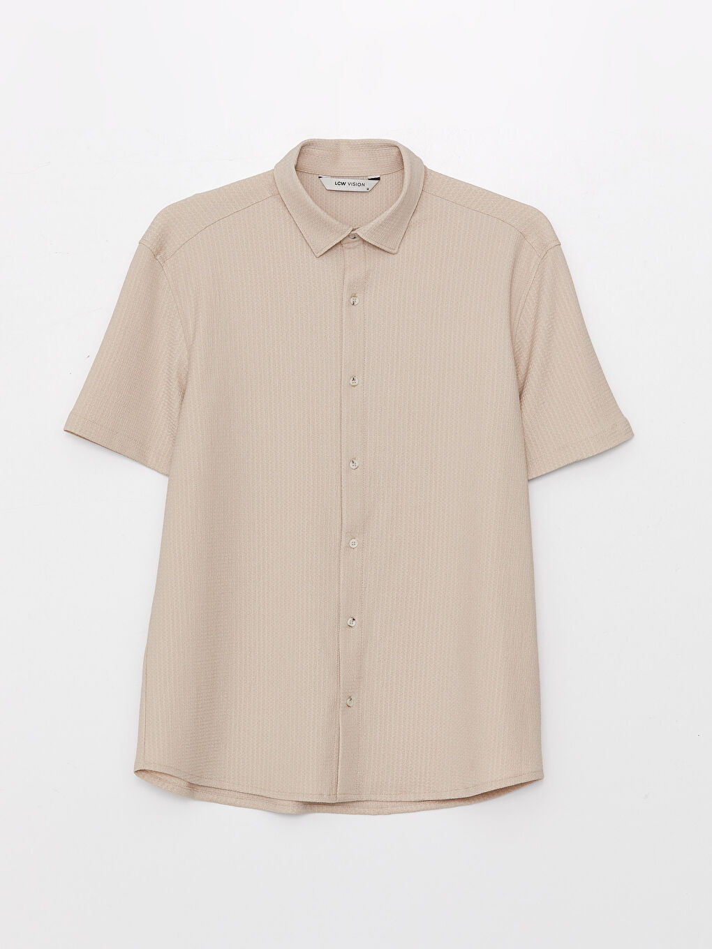 LCW Vision Regular Fit Short Sleeve Men's Shirt -S3AJ22Z8-FHL
