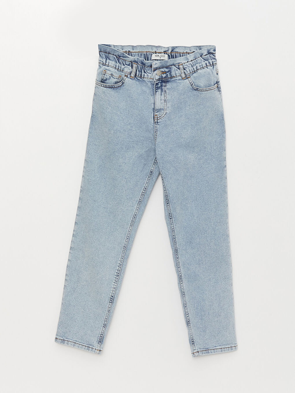 LCWAIKIKI Classic Hoch Taillierte Paperbag Damen Jeans -S3AJ38Z8-311