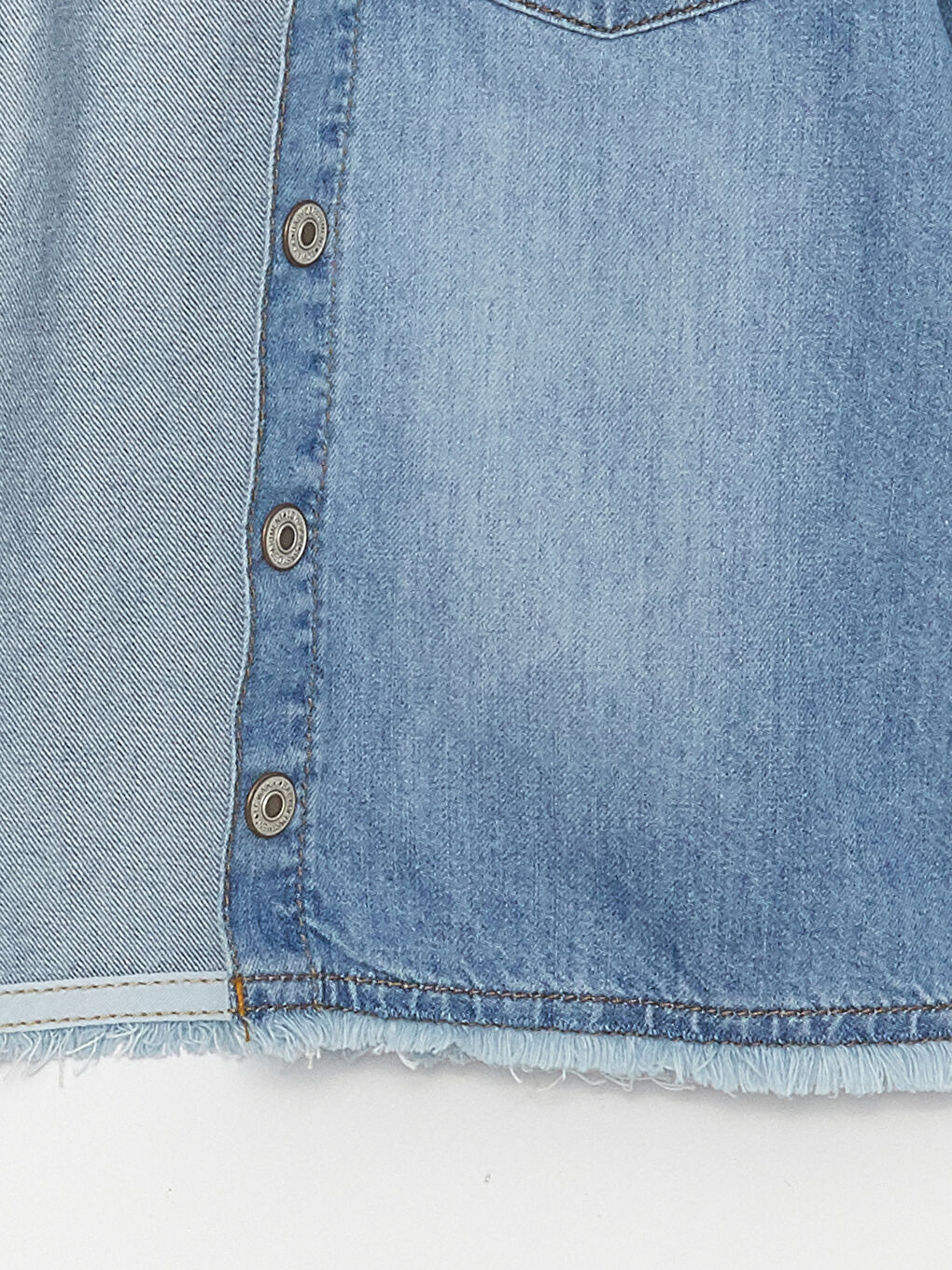 Hooded Long Sleeve Baby Boy Jean Shirt-5