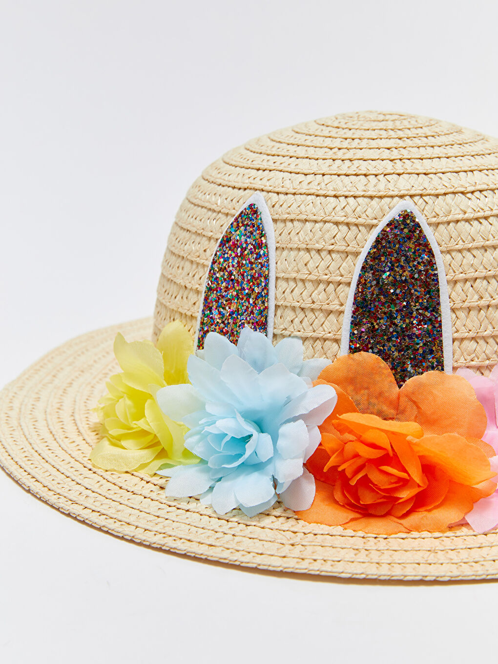 قبعة فيدورا قش للبنات-2