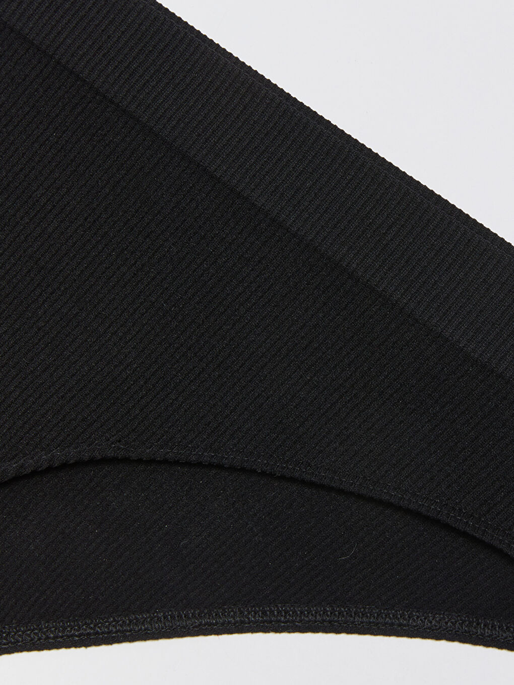 Siyah Düz Dikişsiz Bikini Külot-2