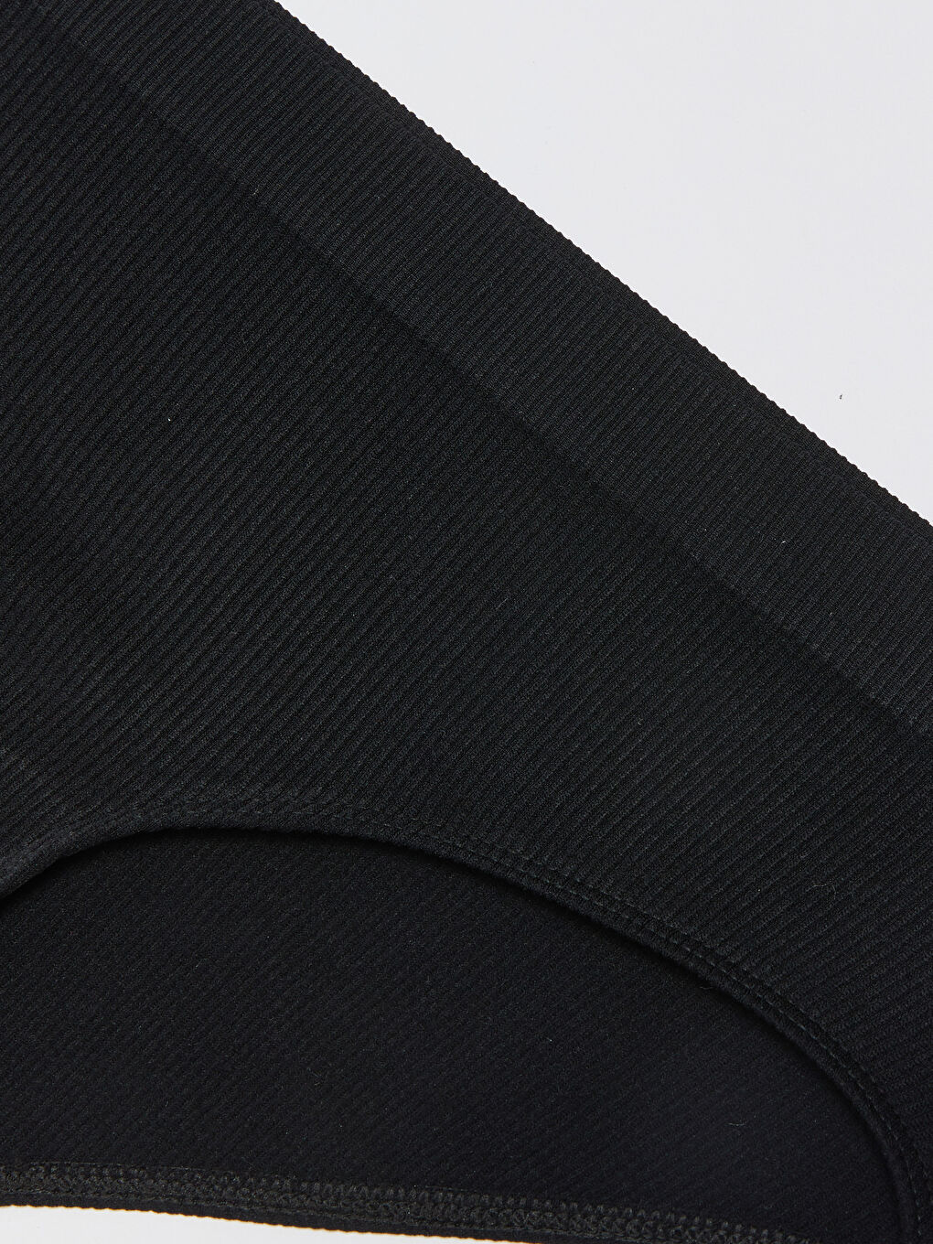 Siyah Düz Dikişsiz Hipster Külot-2