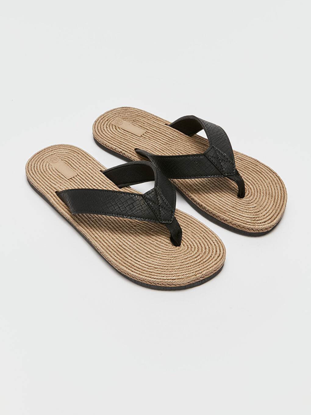 Leather Look Men's Flip-Flops Beach Slippers