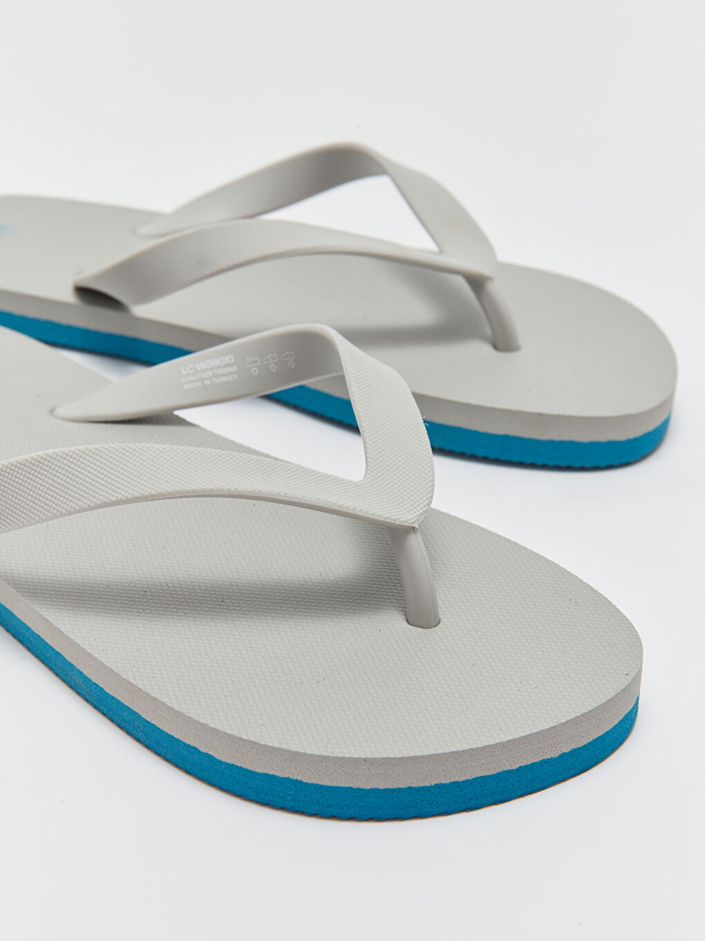 Gri Parmak Arası Erkek Plaj Terliği-5