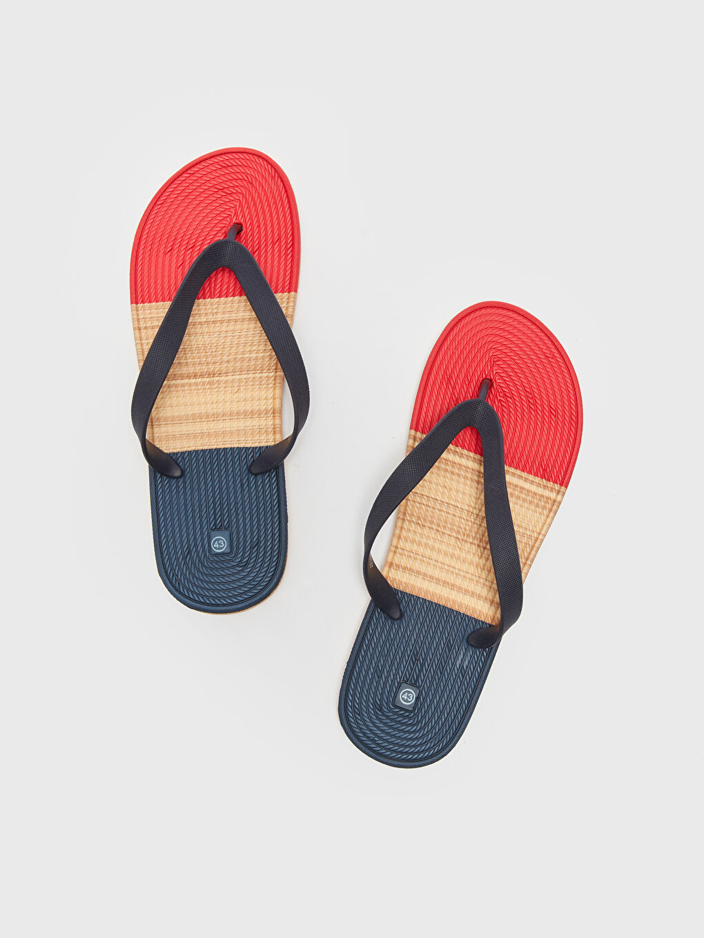 Color Block Men's Flip-Flops Beach Slippers-2